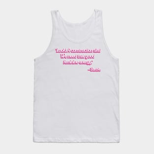 Barbie Movie: 'Construction Site' quote Tank Top